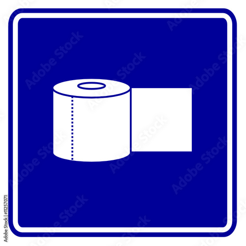 bathroom paper sign