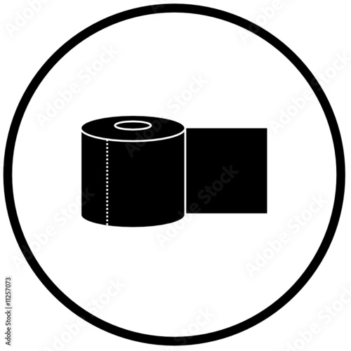 bathroom paper roll symbol