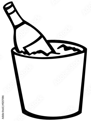 champagne in ice bucket