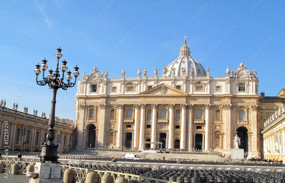 St. Peter's Basilica in Rome, Italy.