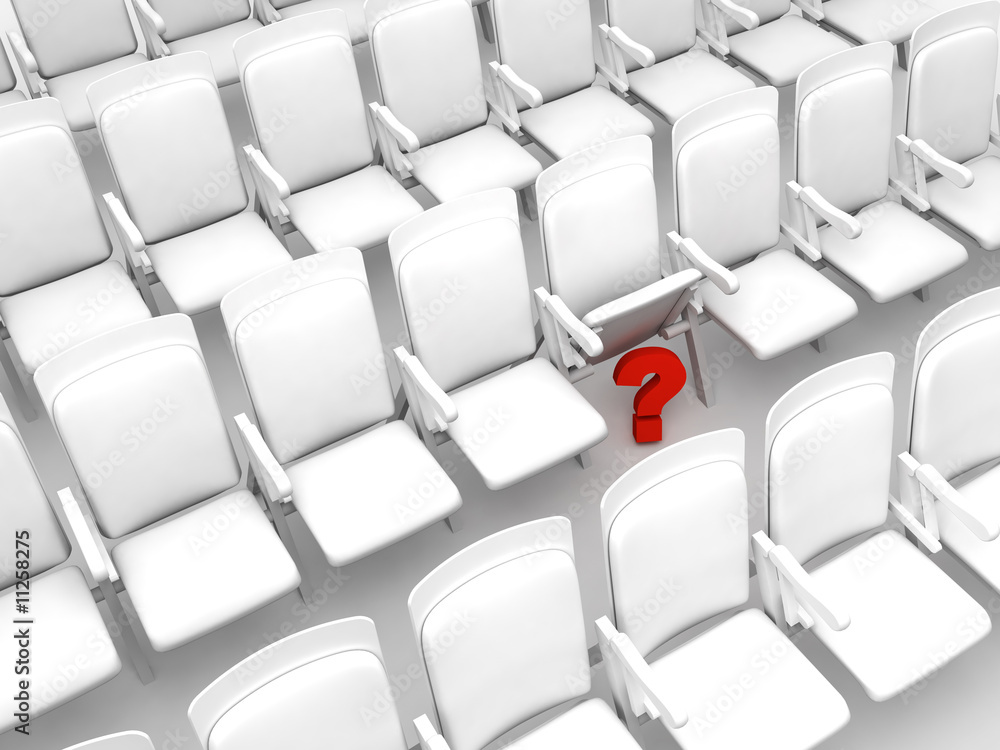 Obraz premium The hidden question mark
