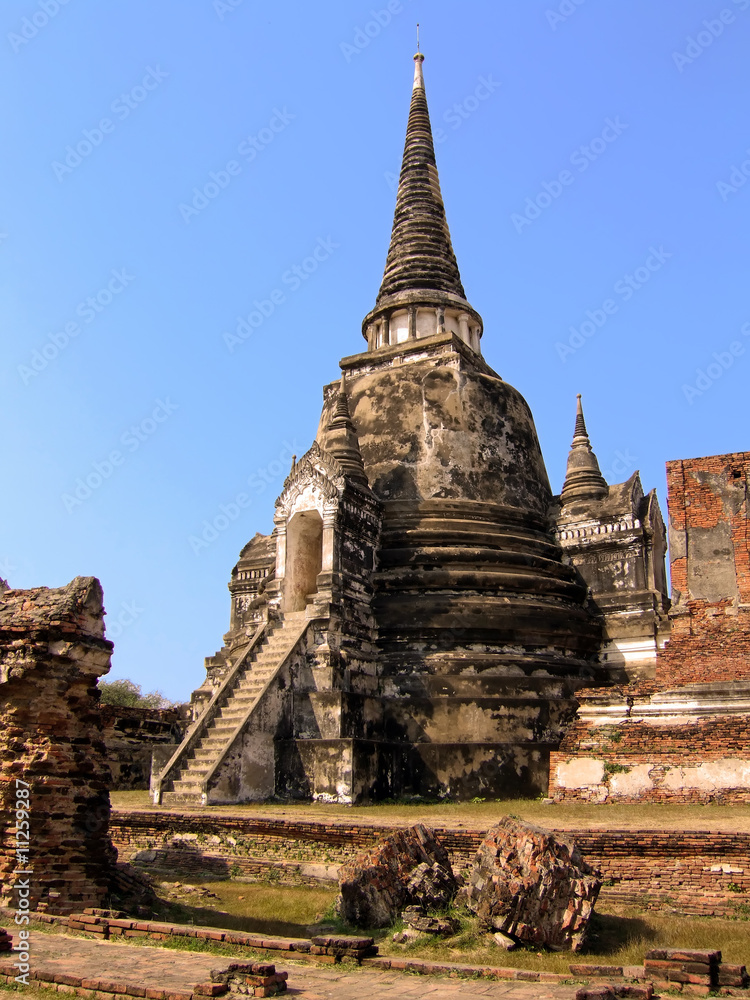Fototapeta premium Wat Phra Si Sanphet in Thailand.