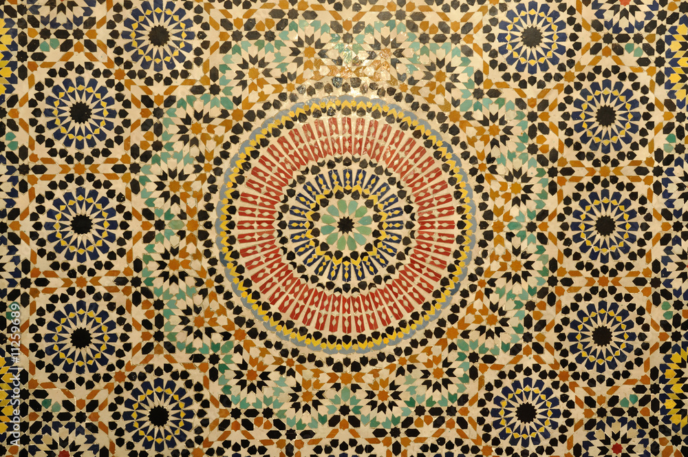 Oriental mosaic decoration in Morocco