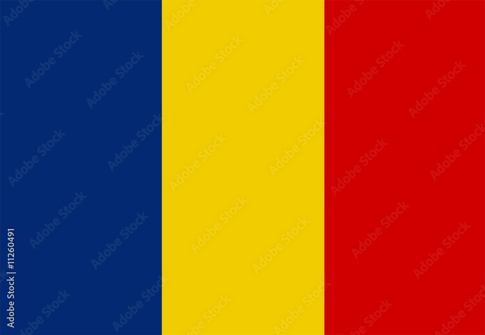 Fototapeta premium Flag Of Chad