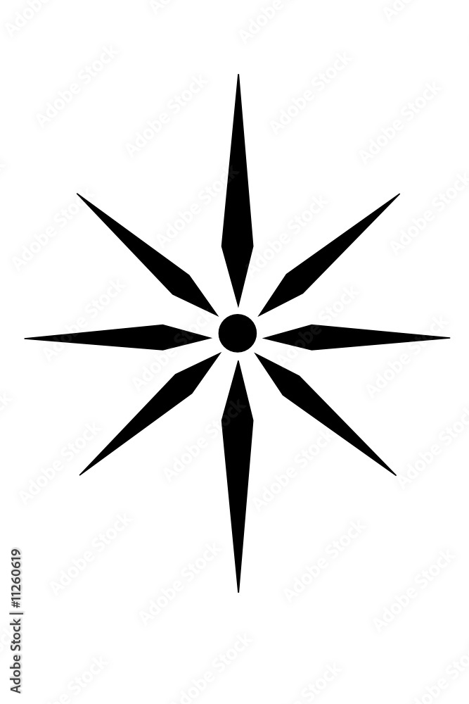 A Tribal star star tattoo A Tribal star star tattoo