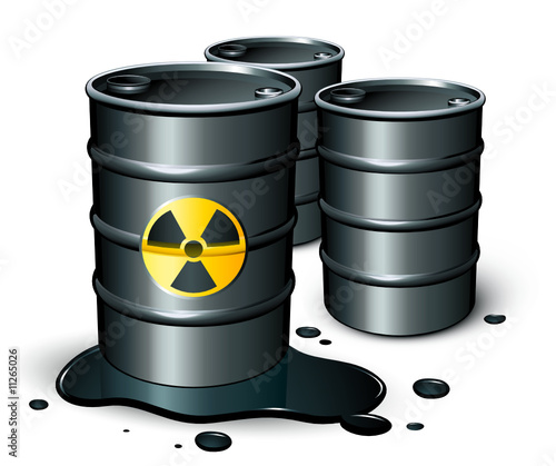 Barils de pétrole toxique