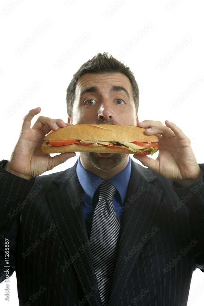 businessman eating junk fast food businessman eating junk fast food