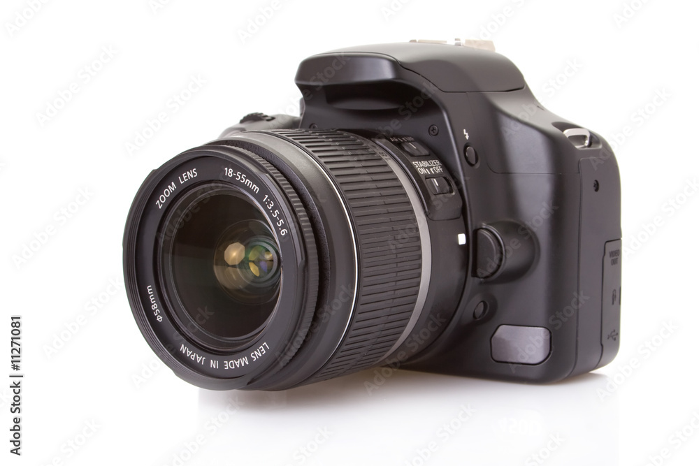 Digital slr isolated on a white background. Digital slr isolated on a white background.