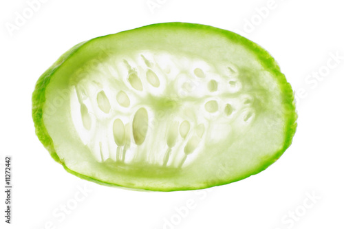 Thin slice of cucumber
