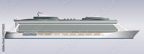 cruise ship illustration vector