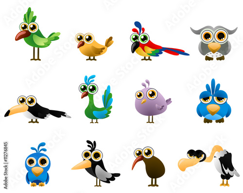 bird vector - cartoon series 3