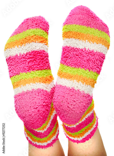 multicoloured socks