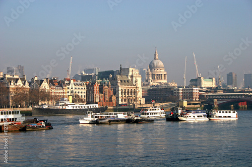 view down River Thames to St Pauls