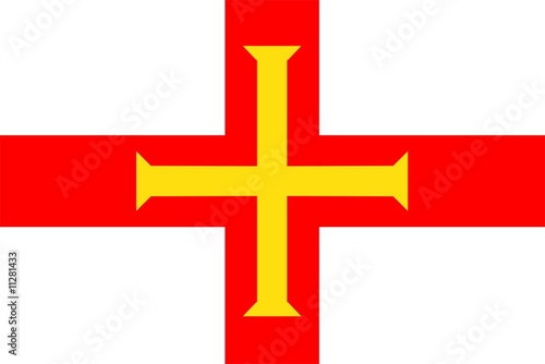Obraz na plátně Guernsey Flag