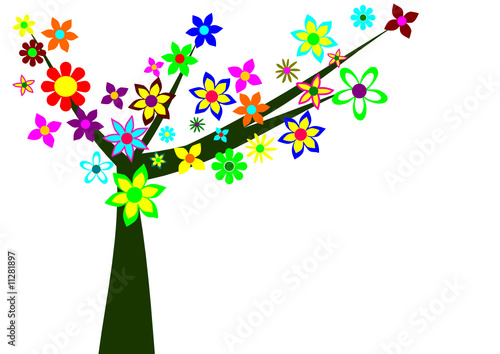 arbre fleuri