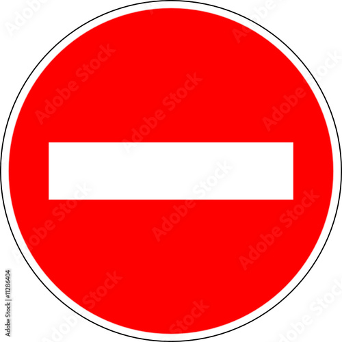 Panneau d'interdiction