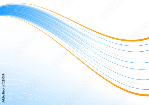 Blue and orange line