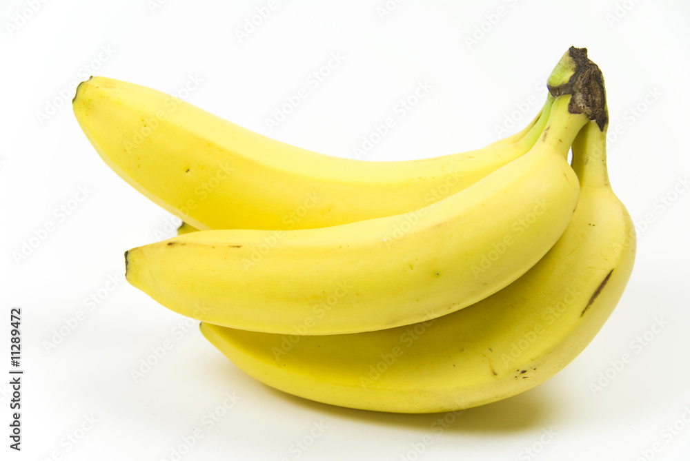 bunch of five ripe ready to eat organic banana's bunch of five ripe ready to eat organic banana's