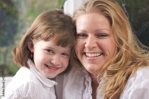 Young Mother and Daughter