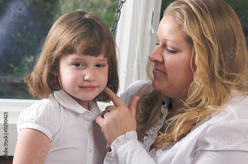 Young Mother and Daughter