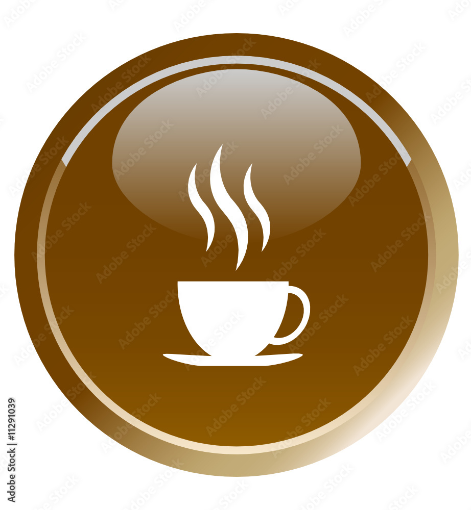 web coffee button , vector web coffee button , vector