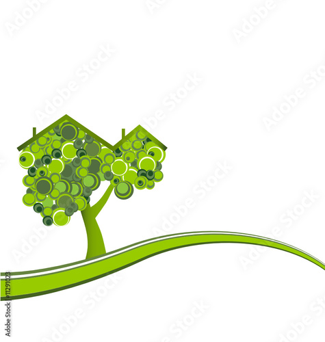 Conceptual ecology theme - "Green home"