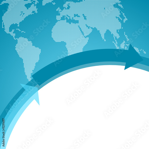 international business blue background