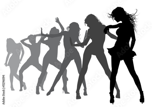 Girls silhouettes