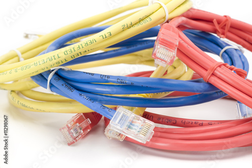 Utp cables closeup