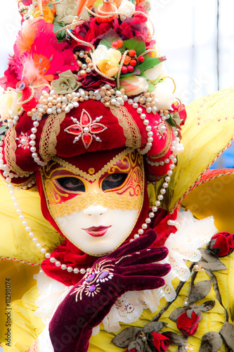 Fototapeta Naklejka Na Ścianę i Meble -  Soft focus picture of venetian carnival mask.