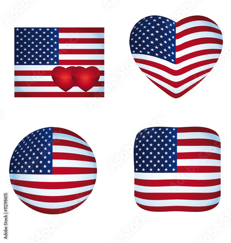 USA icons kit