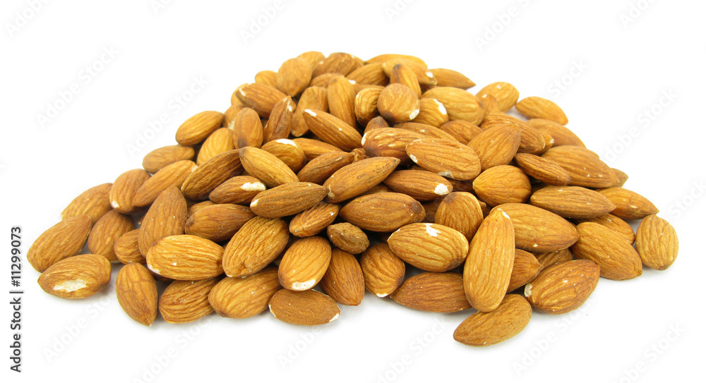 Almonds pile Almonds pile