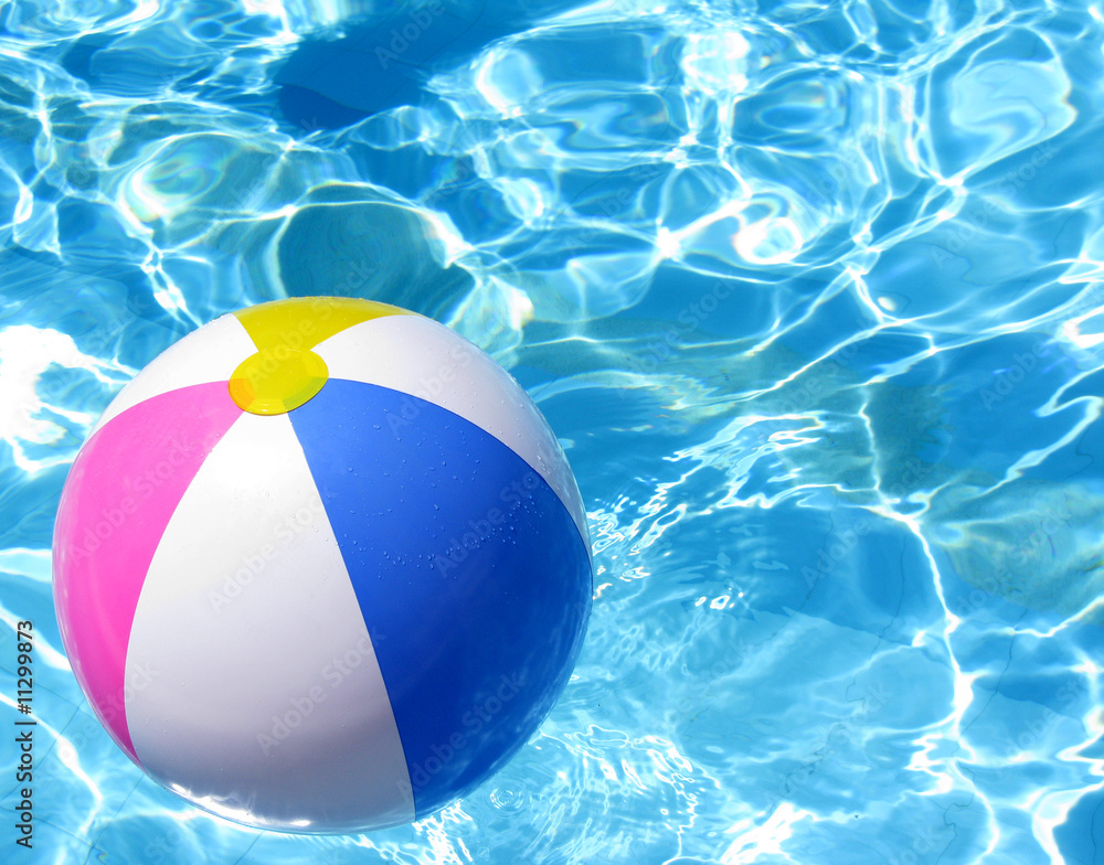 Beach Ball In Swimming Poll