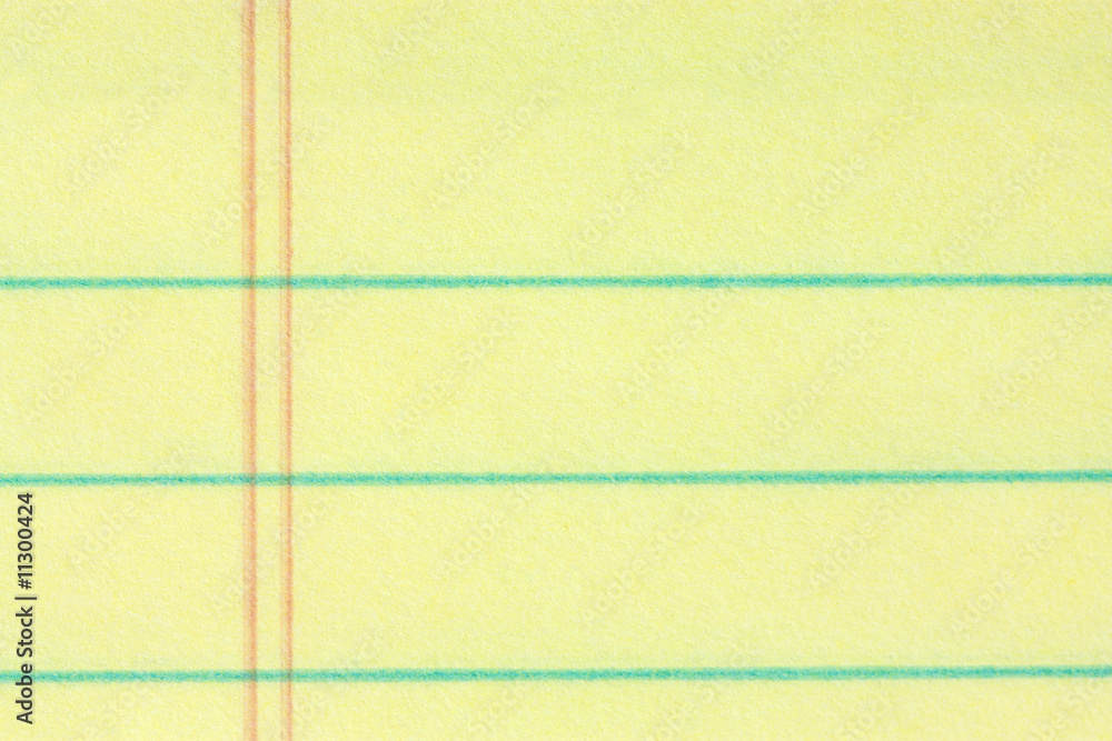 Fototapeta premium Close-up of legal pad of paper