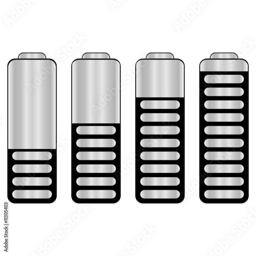 Batteries with different charge levels