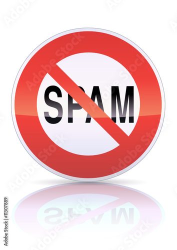 Panneau d'interdiction du spam (reflet métal) Free Download Panneau d'interdiction du spam (reflet métal) - GFXLoad