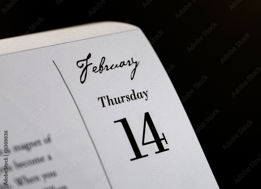 february 14 on dark background february 14 on dark background