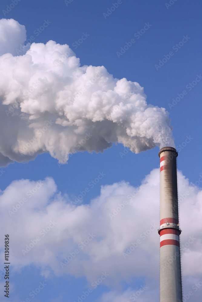 Coal power plant chimney Coal power plant chimney