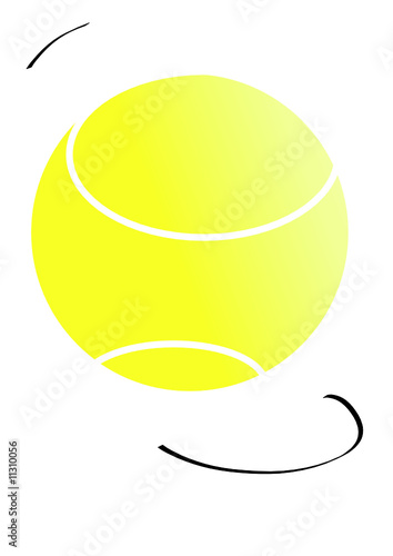 Effet sur une balle de tennis