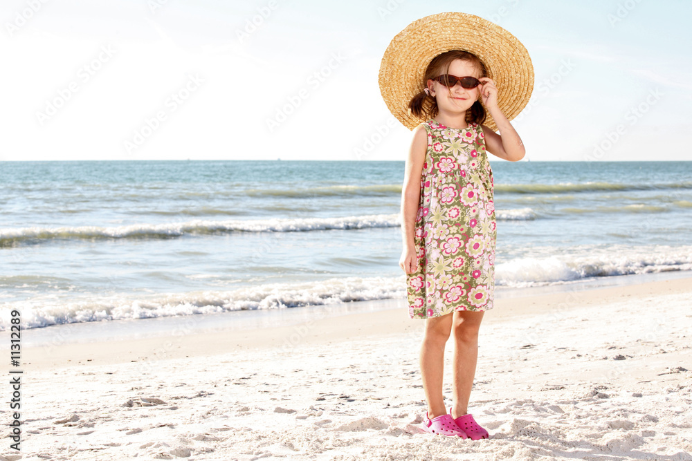 Girl on the beach.