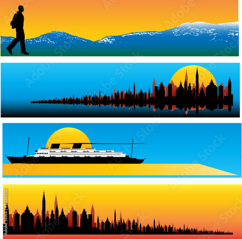 Travel Industry Web Banner Templates