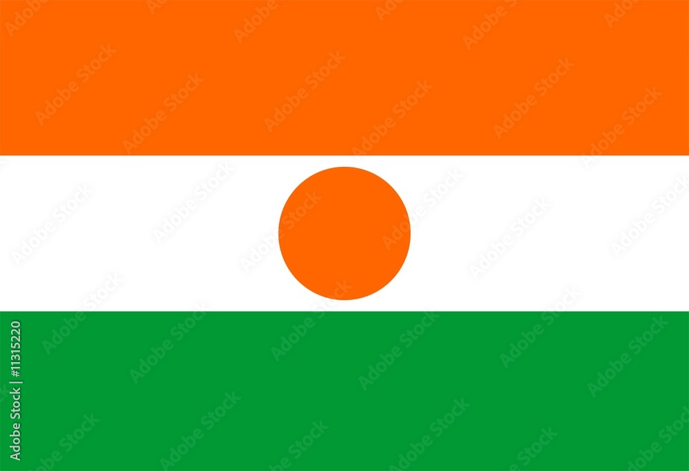 Fototapeta premium Flag Of Niger