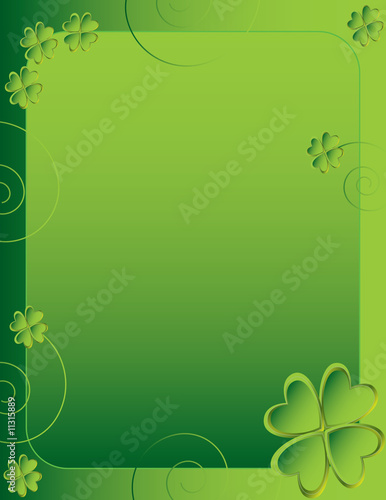 Four leaf clover background 1