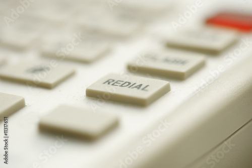 Obraz na płótnie closeup redial button