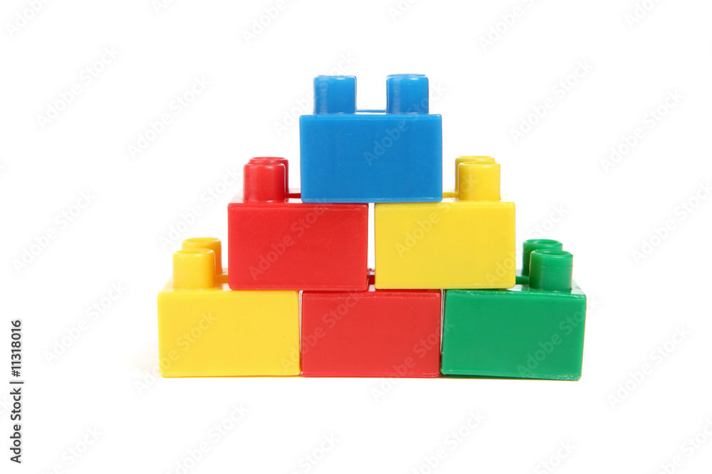 Obraz premium Podium en brique de construction