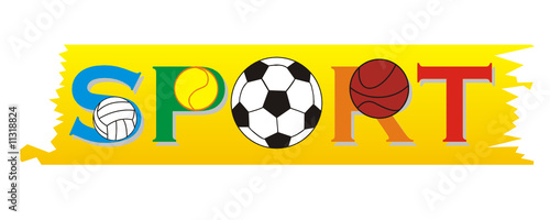 SPORT SCRITTA VETTORIALE
