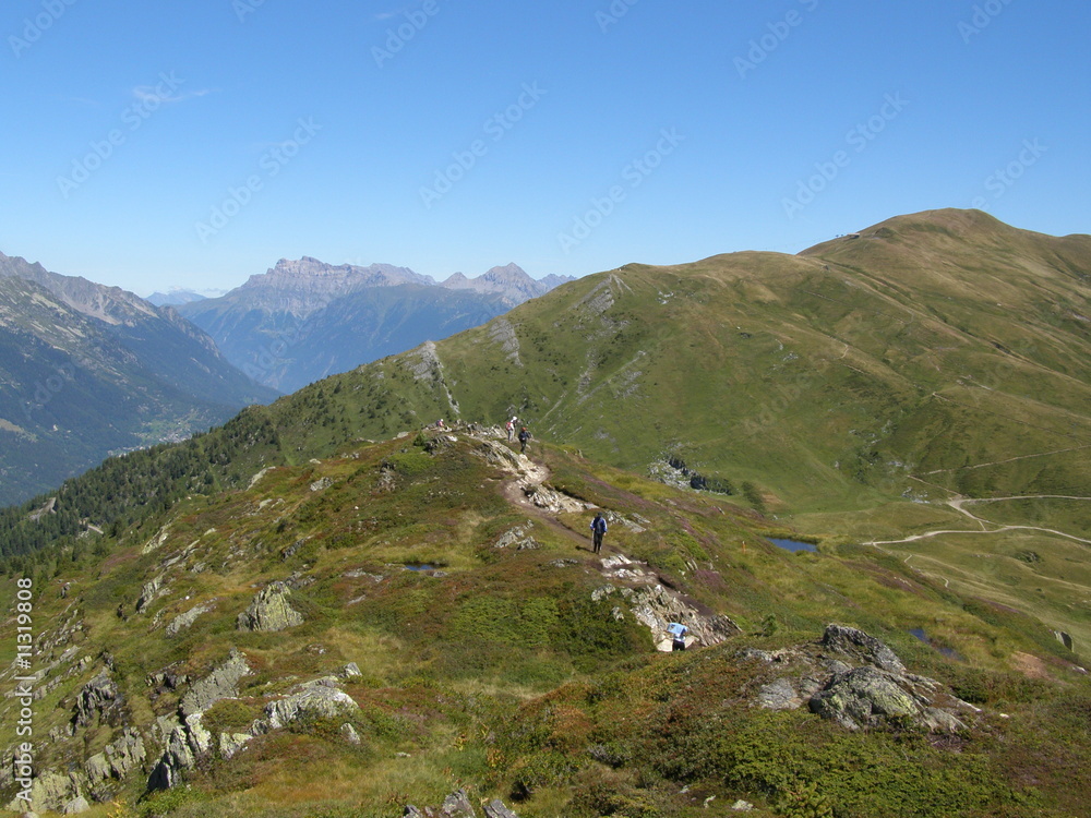 Randonnée dans les Alpes