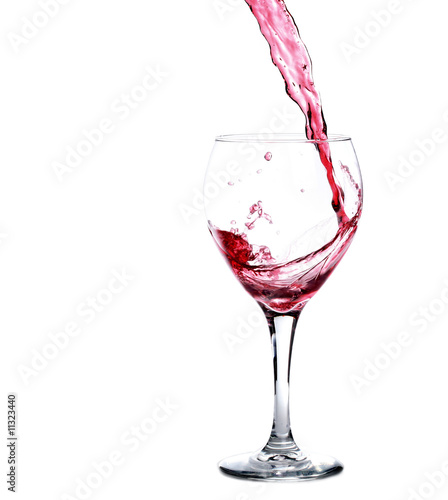 Pouring a Glass of Red Wine