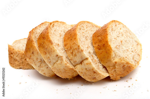 Fototapeta cutted long loaf with bran