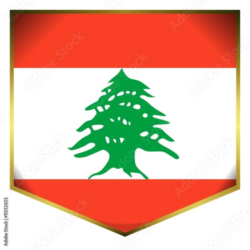 drapeau ecusson liban lebanon flag